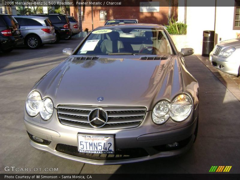 Pewter Metallic / Charcoal 2006 Mercedes-Benz SL 500 Roadster