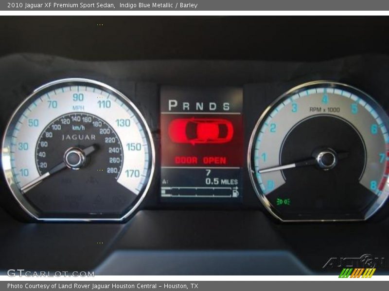 Indigo Blue Metallic / Barley 2010 Jaguar XF Premium Sport Sedan