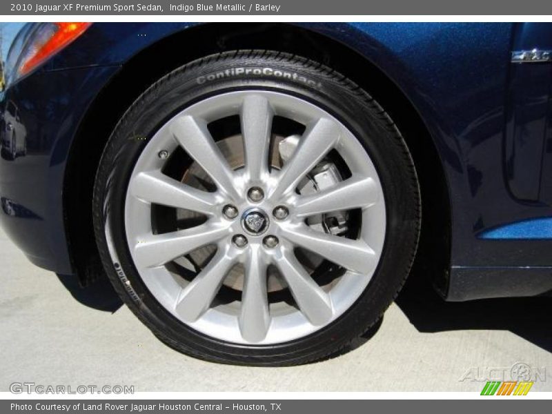 Indigo Blue Metallic / Barley 2010 Jaguar XF Premium Sport Sedan