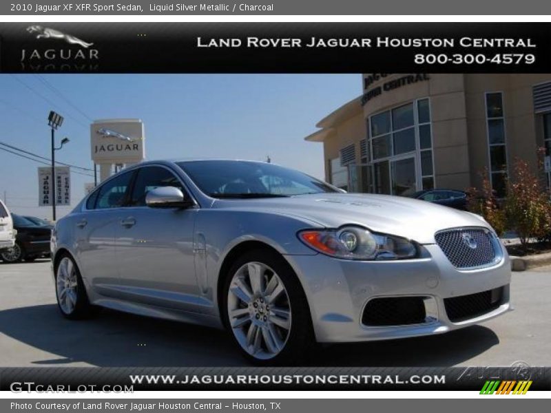 Liquid Silver Metallic / Charcoal 2010 Jaguar XF XFR Sport Sedan