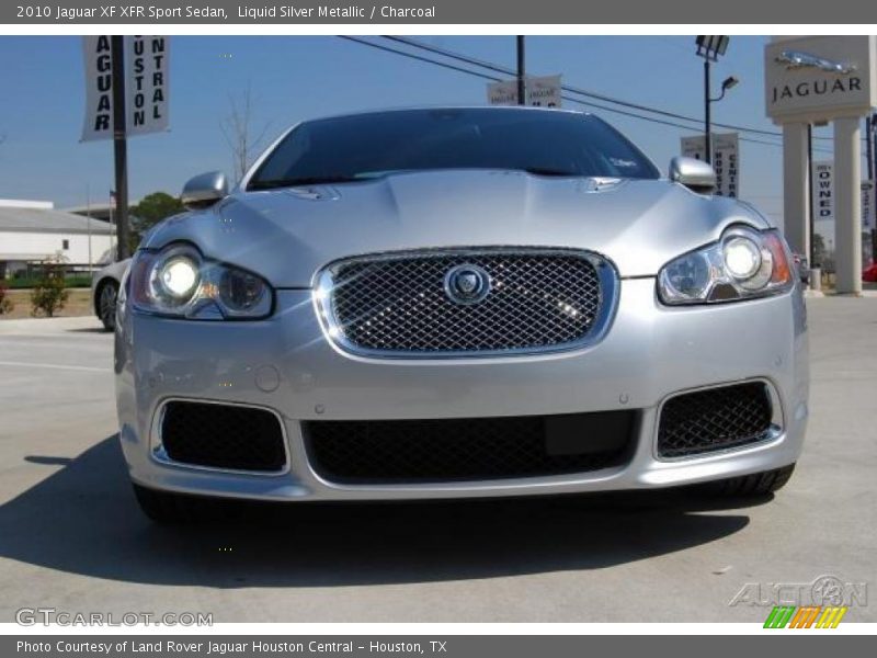 Liquid Silver Metallic / Charcoal 2010 Jaguar XF XFR Sport Sedan