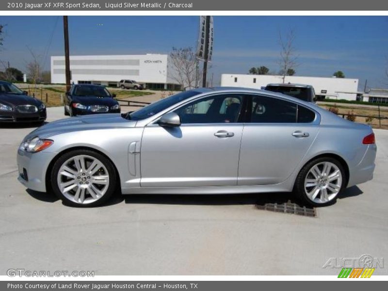 Liquid Silver Metallic / Charcoal 2010 Jaguar XF XFR Sport Sedan