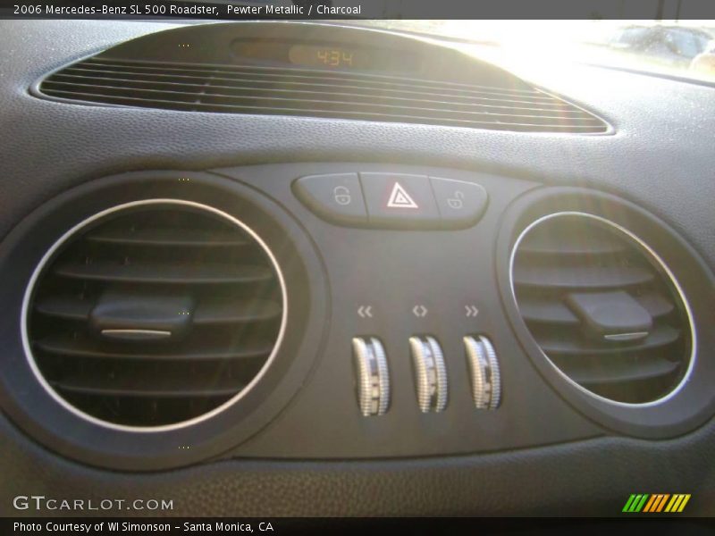 Pewter Metallic / Charcoal 2006 Mercedes-Benz SL 500 Roadster