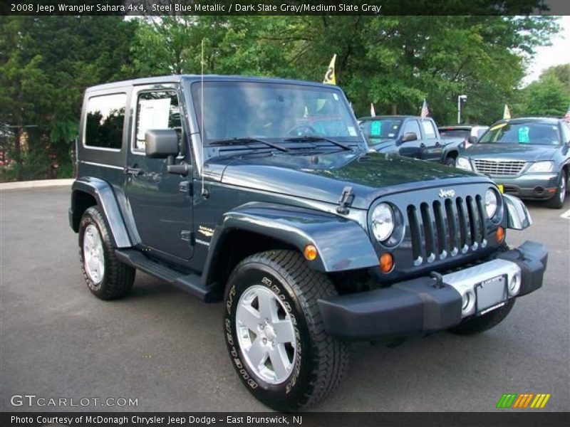 Steel Blue Metallic / Dark Slate Gray/Medium Slate Gray 2008 Jeep Wrangler Sahara 4x4