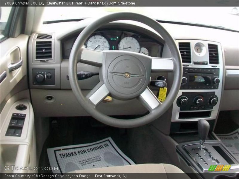 Clearwater Blue Pearl / Dark Khaki/Light Graystone 2009 Chrysler 300 LX