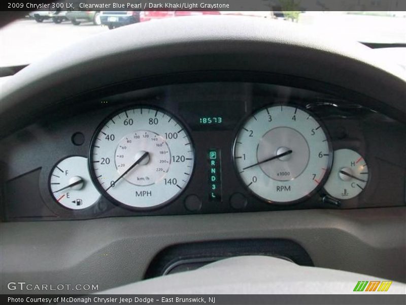 Clearwater Blue Pearl / Dark Khaki/Light Graystone 2009 Chrysler 300 LX