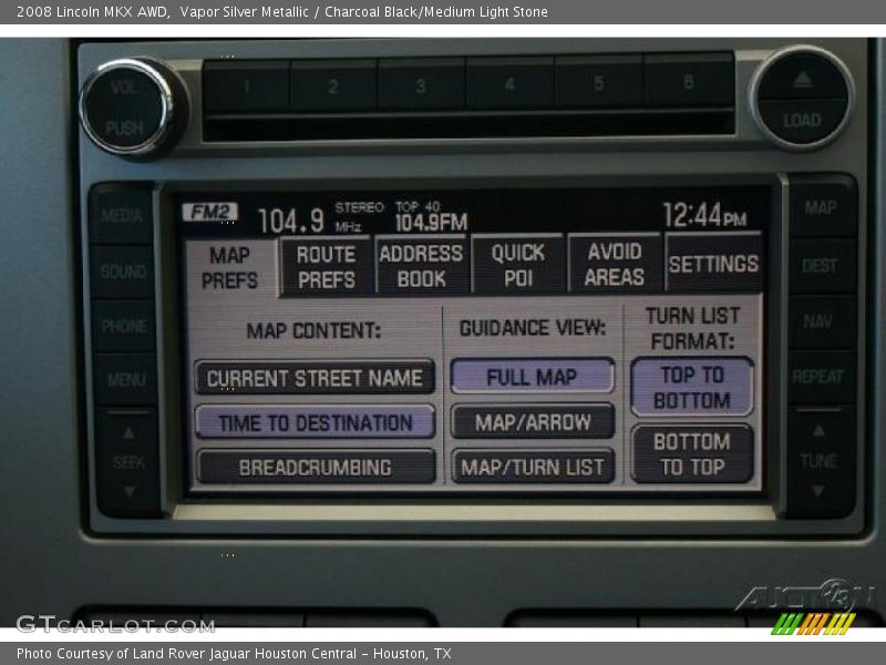 Vapor Silver Metallic / Charcoal Black/Medium Light Stone 2008 Lincoln MKX AWD