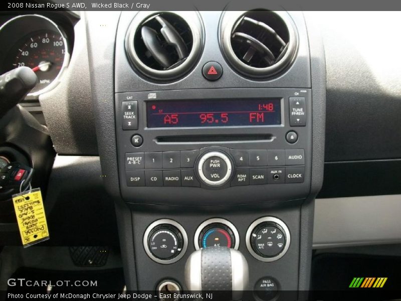 Wicked Black / Gray 2008 Nissan Rogue S AWD
