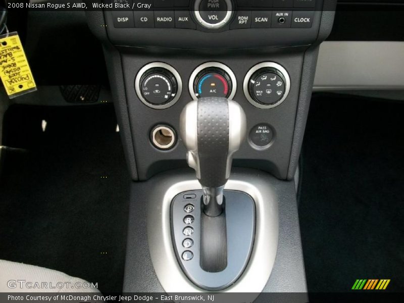 Wicked Black / Gray 2008 Nissan Rogue S AWD