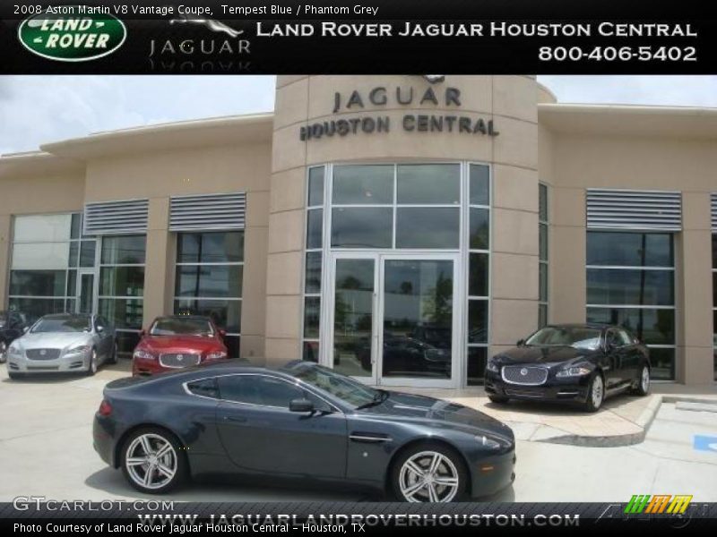 Tempest Blue / Phantom Grey 2008 Aston Martin V8 Vantage Coupe
