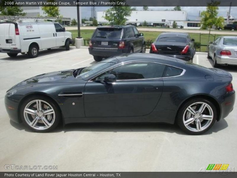 Tempest Blue / Phantom Grey 2008 Aston Martin V8 Vantage Coupe
