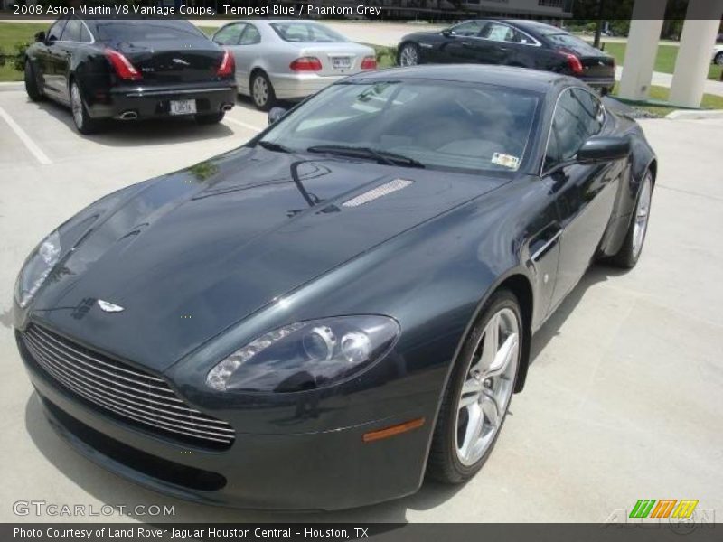 Tempest Blue / Phantom Grey 2008 Aston Martin V8 Vantage Coupe