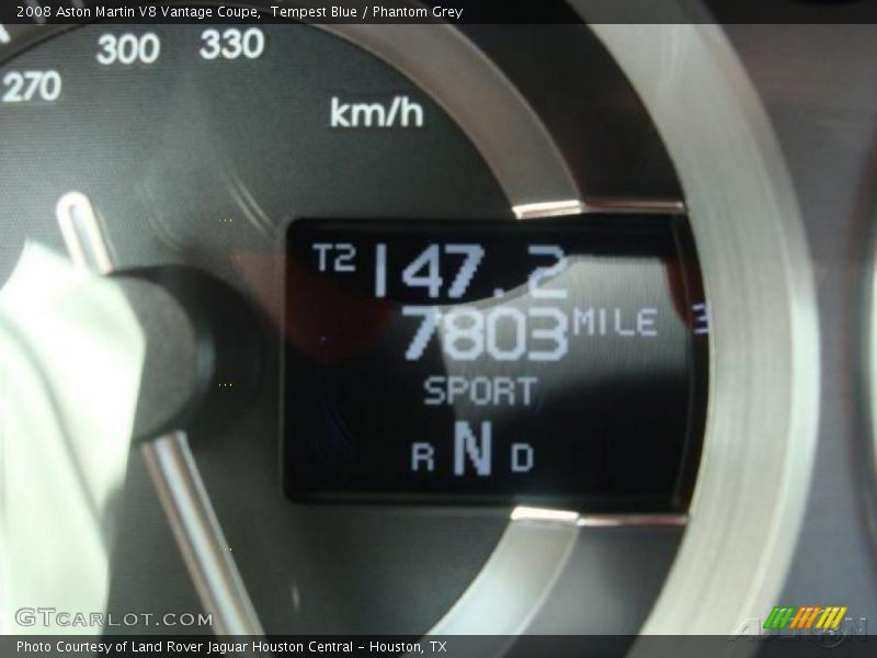 Tempest Blue / Phantom Grey 2008 Aston Martin V8 Vantage Coupe
