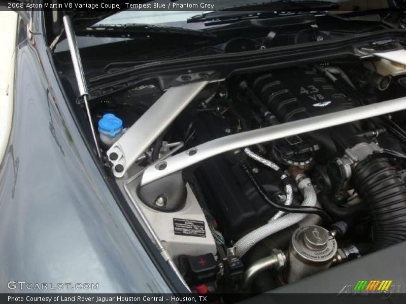 Tempest Blue / Phantom Grey 2008 Aston Martin V8 Vantage Coupe