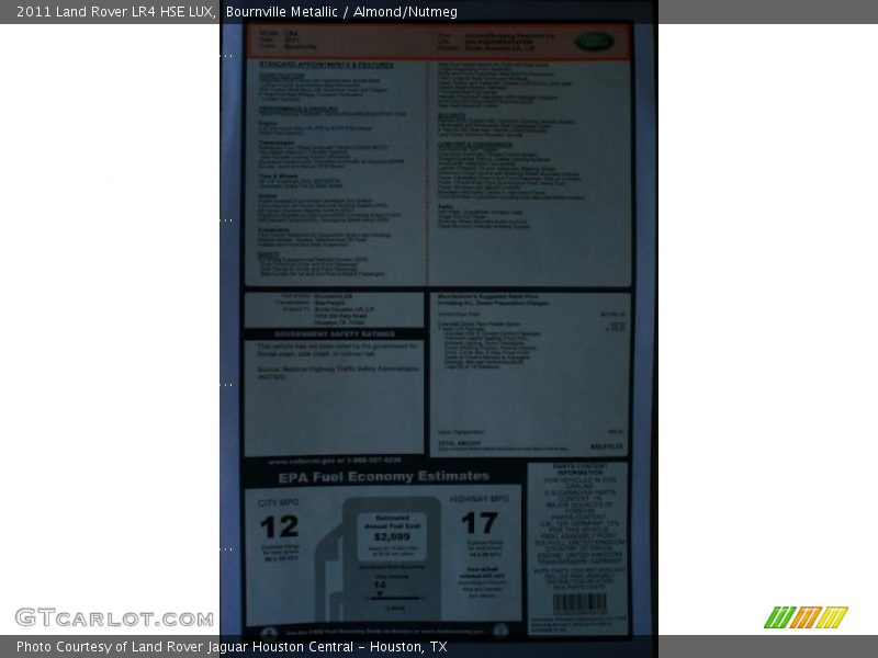 Bournville Metallic / Almond/Nutmeg 2011 Land Rover LR4 HSE LUX