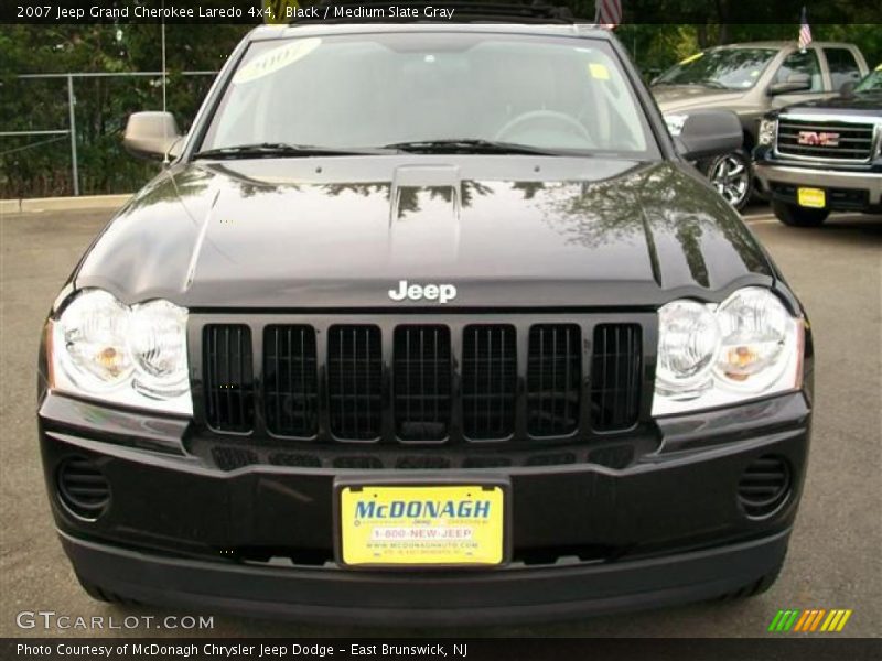 Black / Medium Slate Gray 2007 Jeep Grand Cherokee Laredo 4x4