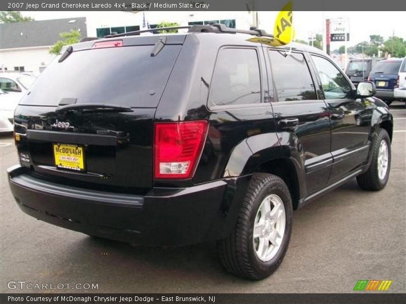 Black / Medium Slate Gray 2007 Jeep Grand Cherokee Laredo 4x4