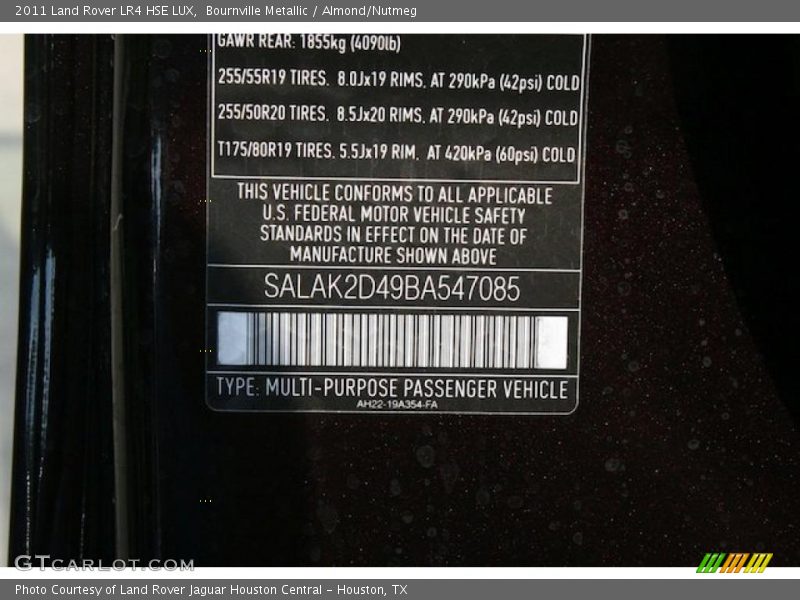 Bournville Metallic / Almond/Nutmeg 2011 Land Rover LR4 HSE LUX