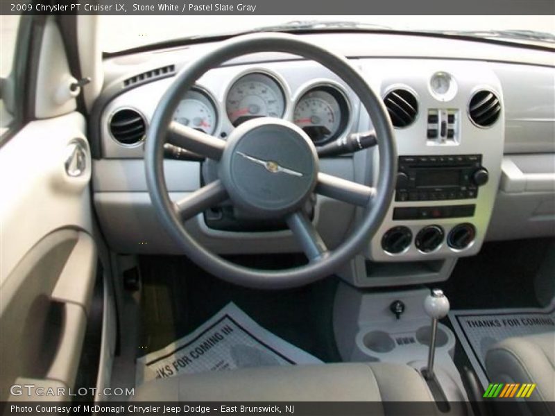 Stone White / Pastel Slate Gray 2009 Chrysler PT Cruiser LX