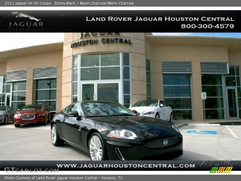 Ebony Black / Warm Charcoal/Warm Charcoal 2011 Jaguar XK XK Coupe