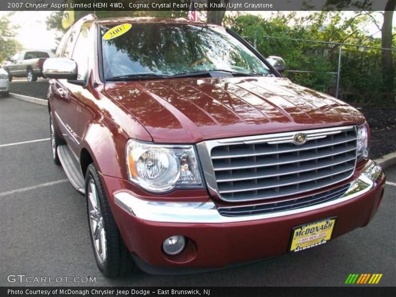 Cognac Crystal Pearl / Dark Khaki/Light Graystone 2007 Chrysler Aspen Limited HEMI 4WD