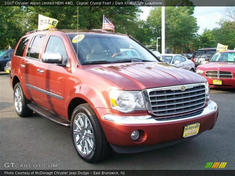 Cognac Crystal Pearl / Dark Khaki/Light Graystone 2007 Chrysler Aspen Limited HEMI 4WD