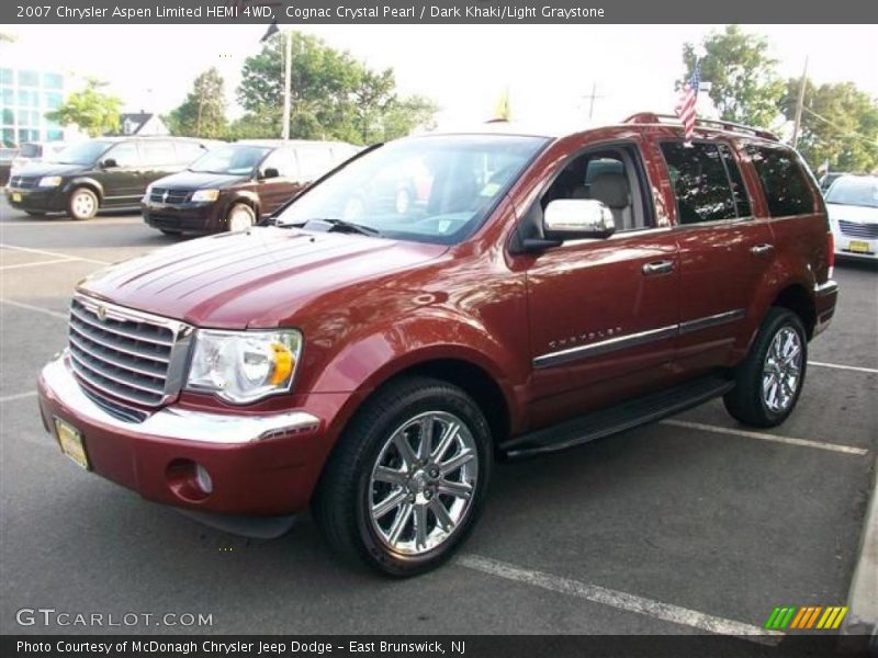 Cognac Crystal Pearl / Dark Khaki/Light Graystone 2007 Chrysler Aspen Limited HEMI 4WD