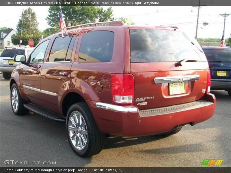 Cognac Crystal Pearl / Dark Khaki/Light Graystone 2007 Chrysler Aspen Limited HEMI 4WD