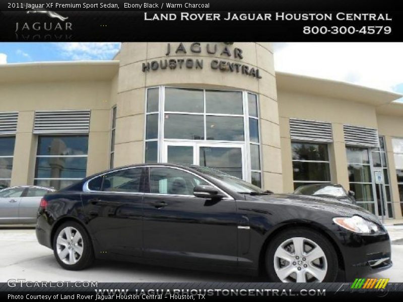 Ebony Black / Warm Charcoal 2011 Jaguar XF Premium Sport Sedan