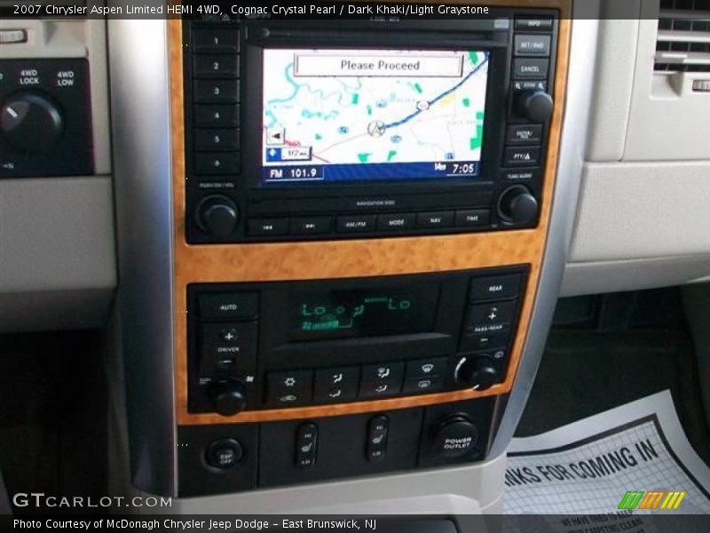 Cognac Crystal Pearl / Dark Khaki/Light Graystone 2007 Chrysler Aspen Limited HEMI 4WD