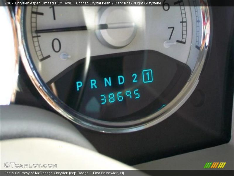Cognac Crystal Pearl / Dark Khaki/Light Graystone 2007 Chrysler Aspen Limited HEMI 4WD