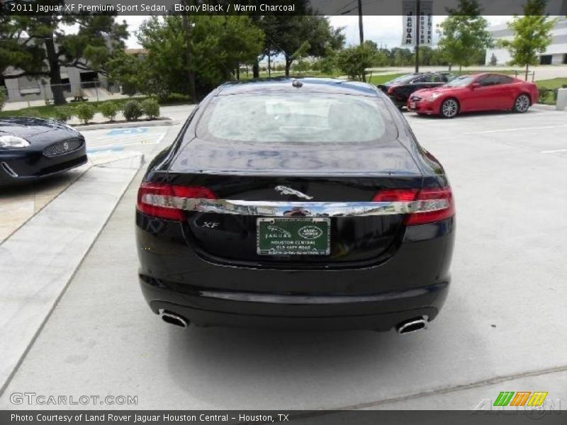 Ebony Black / Warm Charcoal 2011 Jaguar XF Premium Sport Sedan