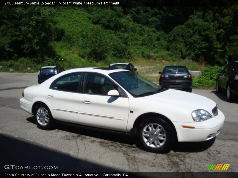Vibrant White / Medium Parchment 2005 Mercury Sable LS Sedan
