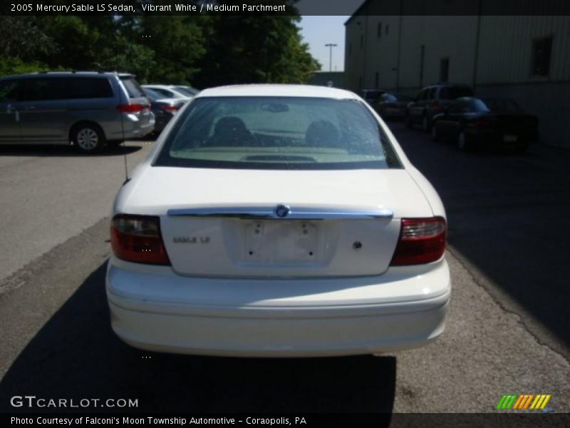 Vibrant White / Medium Parchment 2005 Mercury Sable LS Sedan