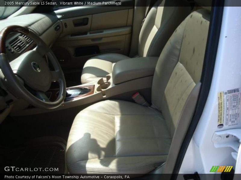 Vibrant White / Medium Parchment 2005 Mercury Sable LS Sedan