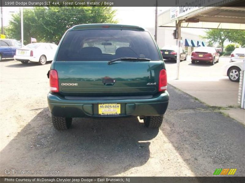 Forest Green Metallic / Beige 1998 Dodge Durango SLT 4x4
