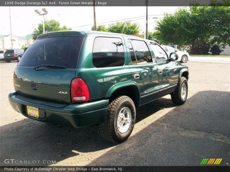Forest Green Metallic / Beige 1998 Dodge Durango SLT 4x4