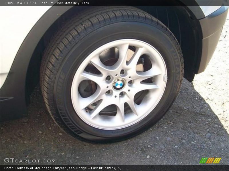 Titanium Silver Metallic / Black 2005 BMW X3 2.5i
