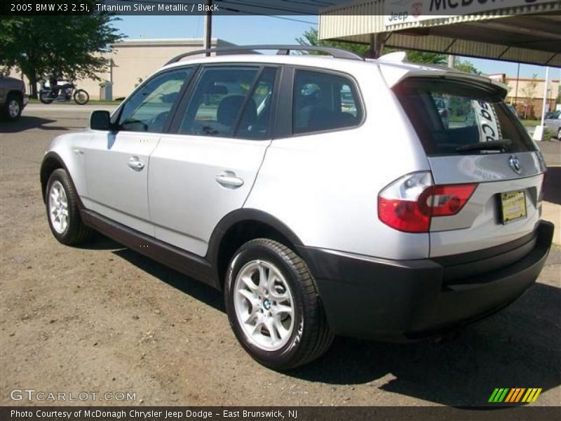 Titanium Silver Metallic / Black 2005 BMW X3 2.5i
