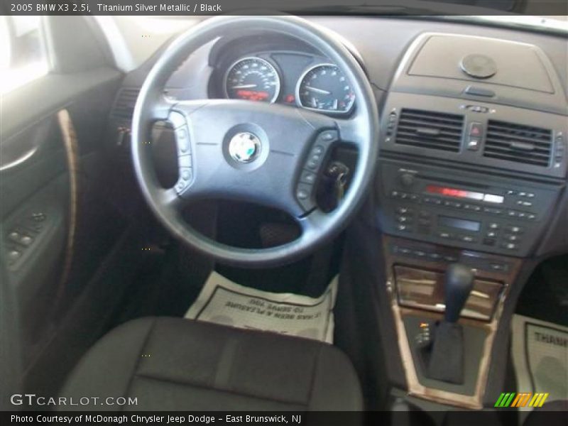 Titanium Silver Metallic / Black 2005 BMW X3 2.5i