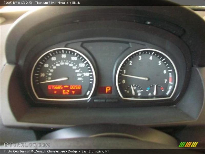 Titanium Silver Metallic / Black 2005 BMW X3 2.5i