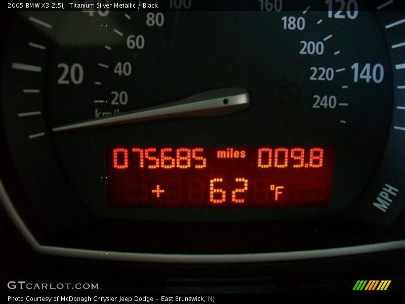 Titanium Silver Metallic / Black 2005 BMW X3 2.5i