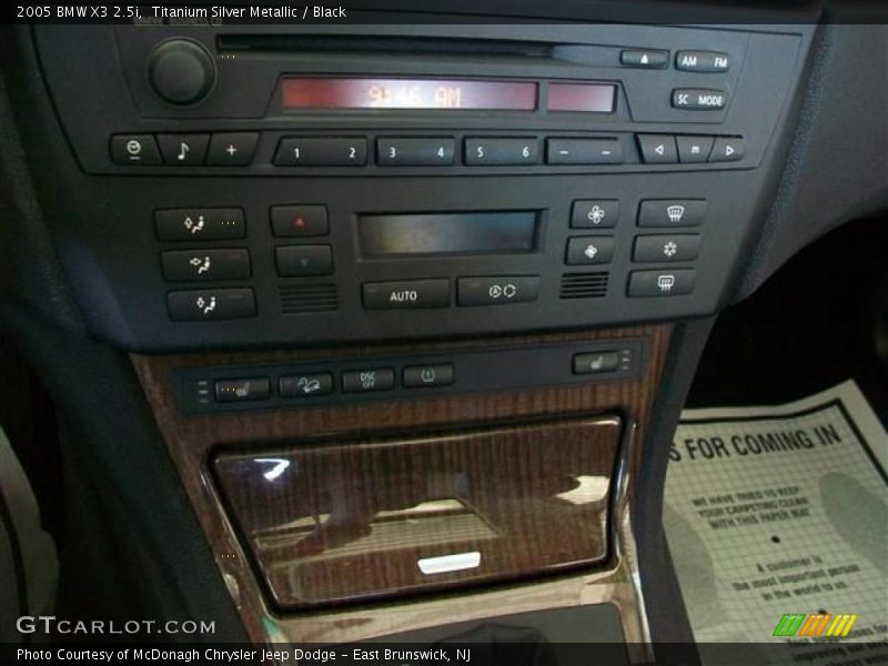 Titanium Silver Metallic / Black 2005 BMW X3 2.5i