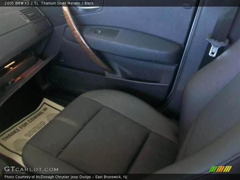 Titanium Silver Metallic / Black 2005 BMW X3 2.5i
