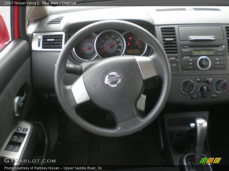 Red Alert / Charcoal 2007 Nissan Versa S