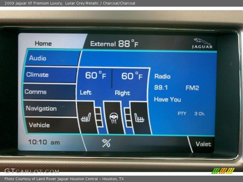 Lunar Grey Metallic / Charcoal/Charcoal 2009 Jaguar XF Premium Luxury