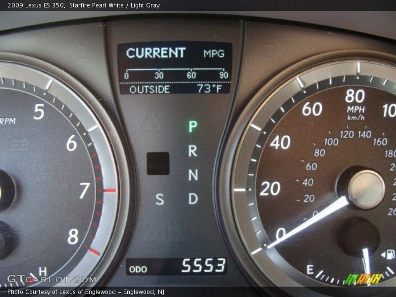 Starfire Pearl White / Light Gray 2009 Lexus ES 350