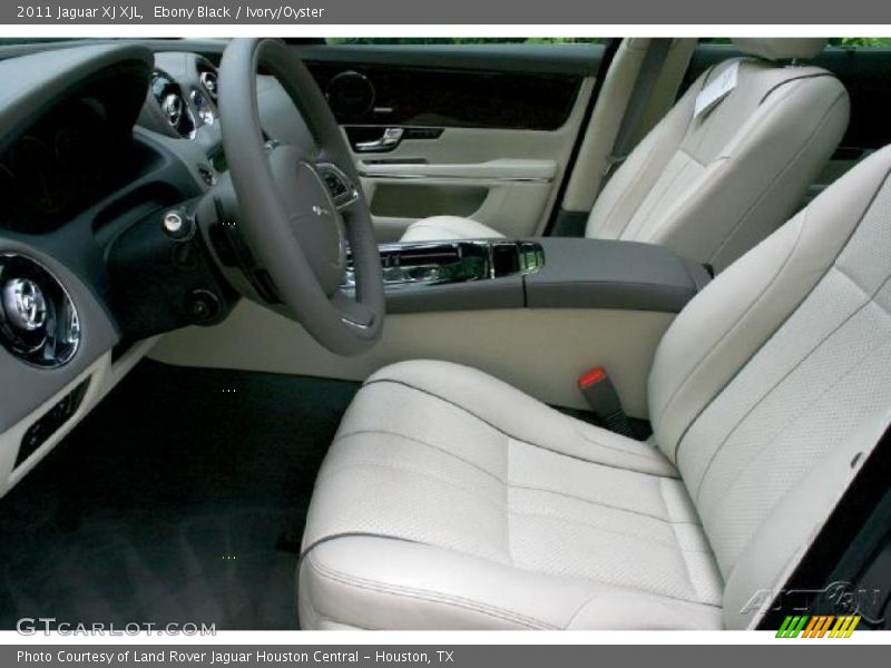 Ebony Black / Ivory/Oyster 2011 Jaguar XJ XJL