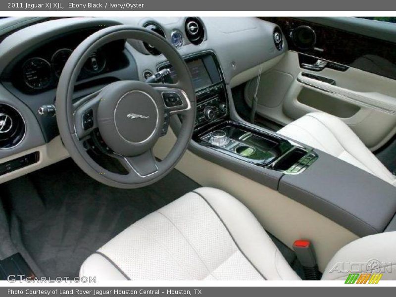 Ebony Black / Ivory/Oyster 2011 Jaguar XJ XJL