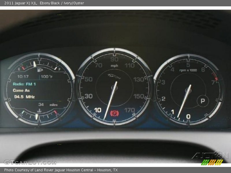 Ebony Black / Ivory/Oyster 2011 Jaguar XJ XJL